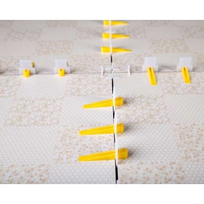 100PCS Useful Reusable Tile Leveling Positioning System Leveler